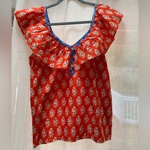 Jcrew cotton floral top